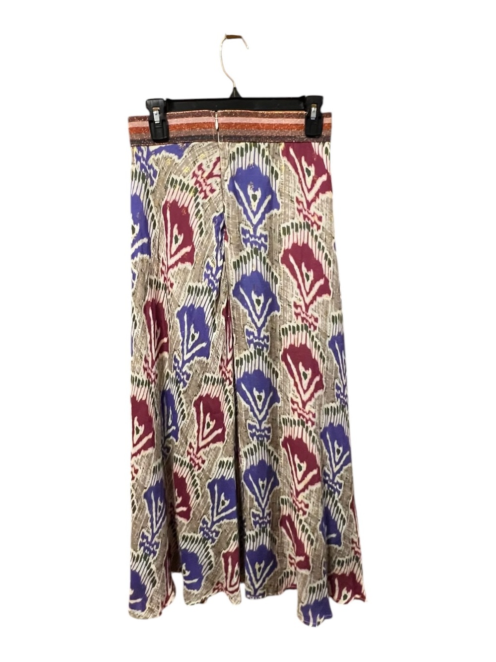Oliphant Metallic Ikat Blouse & Maxi Skirt Set Pink Purple Gold Size Medium - Picture 13 of 14
